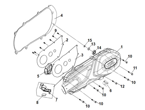 Left Crank Case Cover