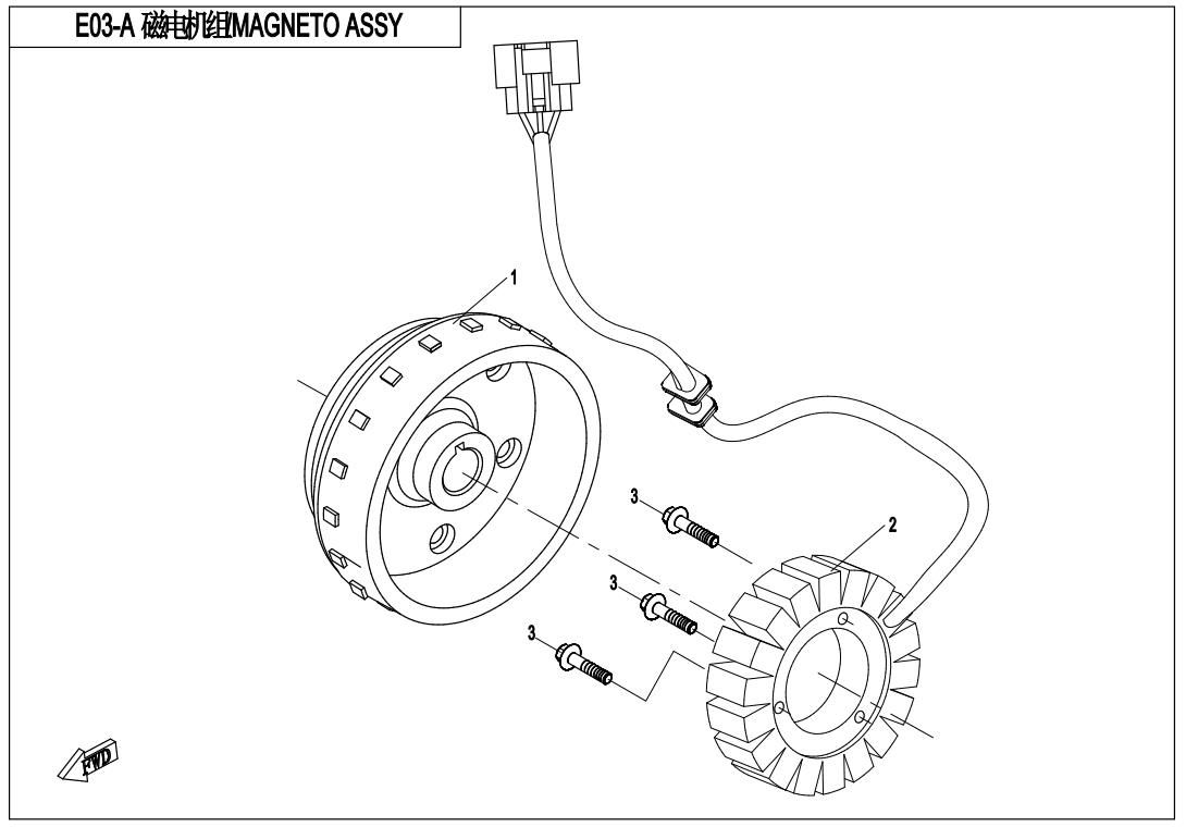 MAGNETO ASSY(WITHOUT EPS)