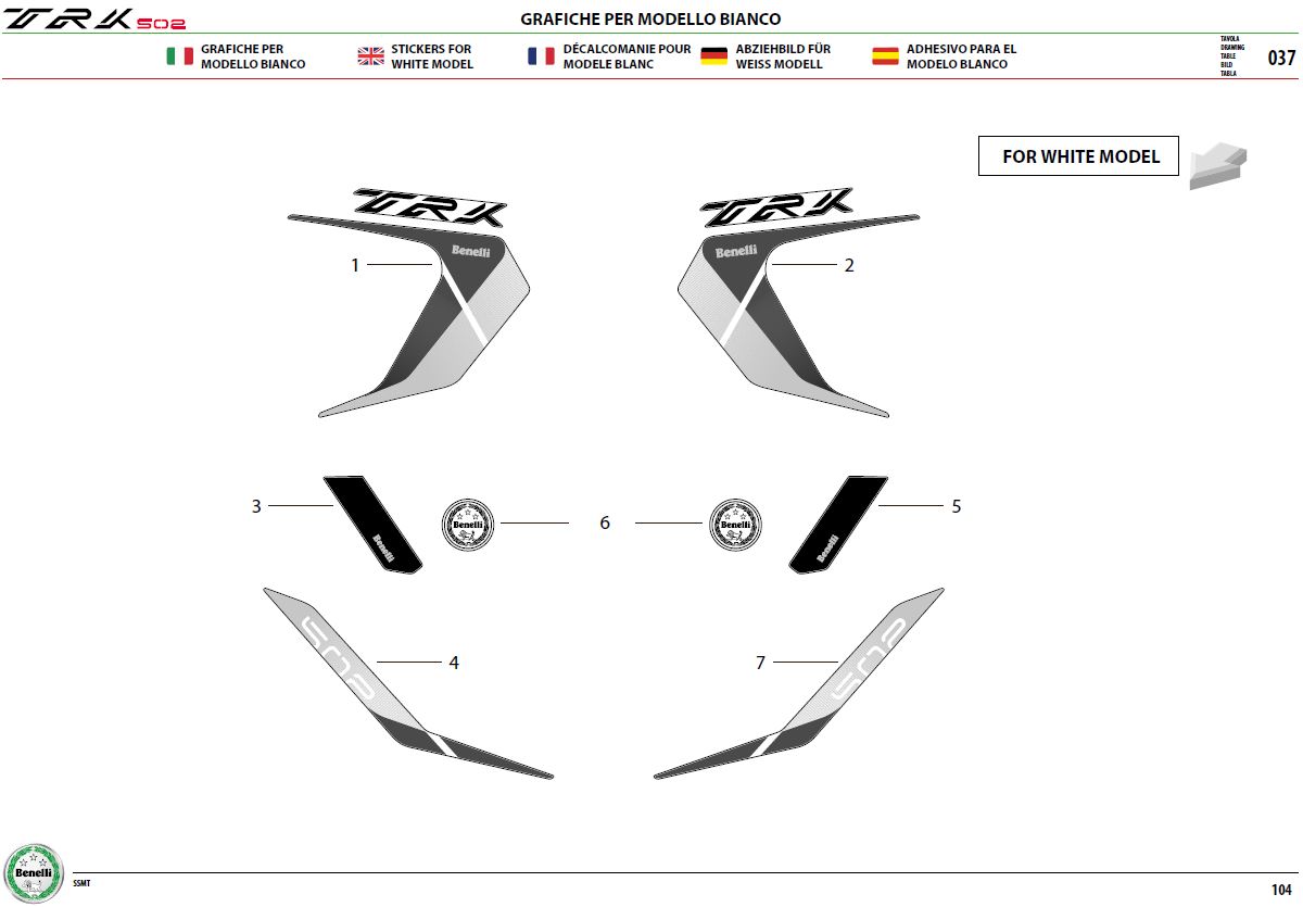 Stickers For White Model