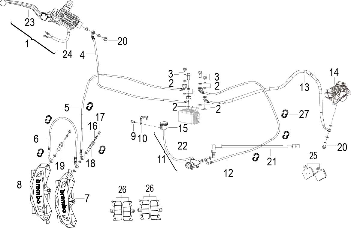 FRONT DISC BRAKE ASSY