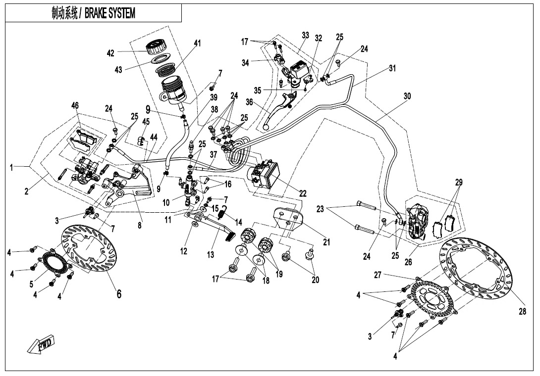 BRAKE ASSY(ABS-JJUAN)