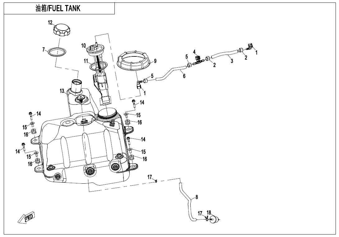 FUEL TANK(USA)