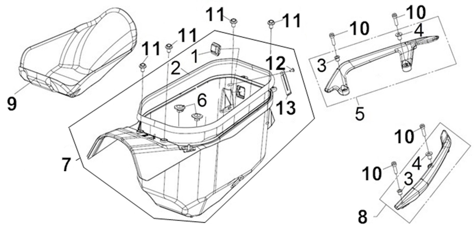 LUGGAGE BOX/ RR CARRIER
