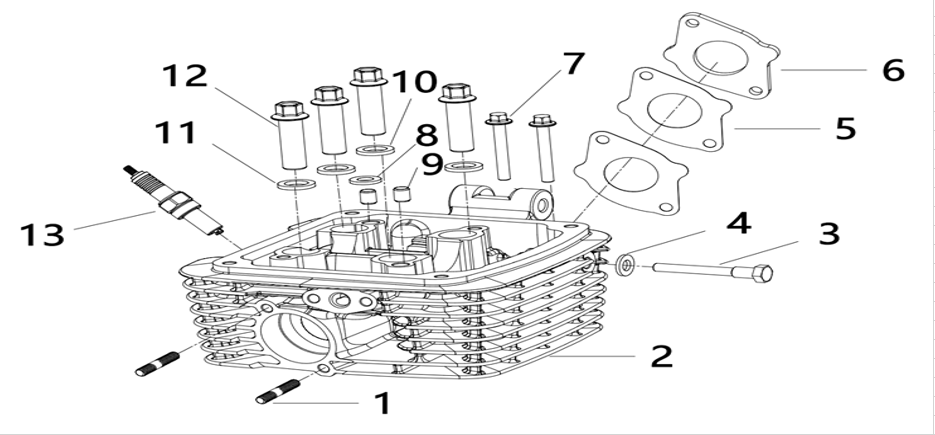 E02 - CYLINER HEAD ASSY