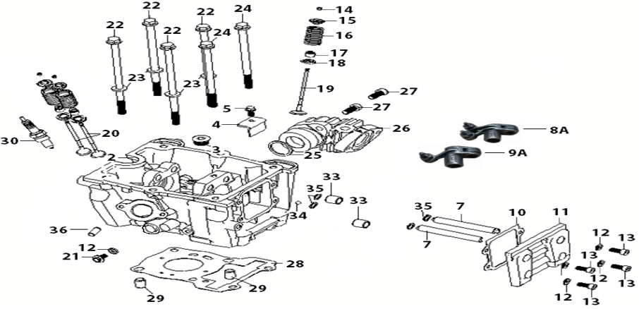 E03 - CYLINDER HEAD FRONT