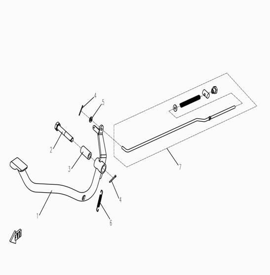 REAR BRAKE PEDAL