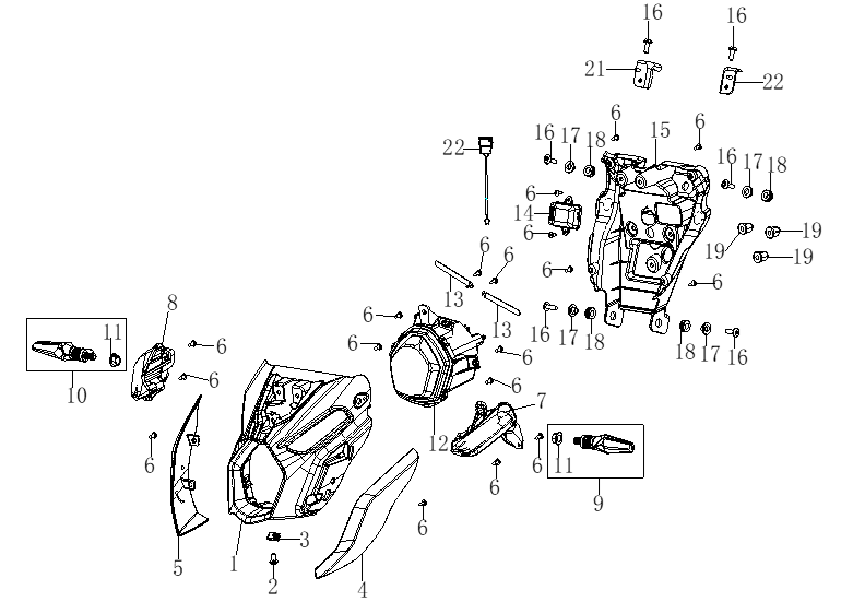 F16 - Headlight Assembly
