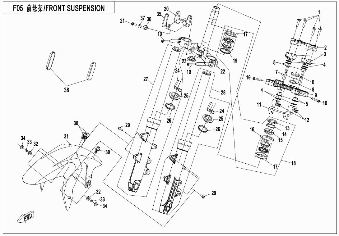FRONT SUSPENSION(SHOCK ABSORBER-KYB)