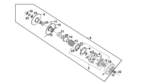Driven Pulley Assy