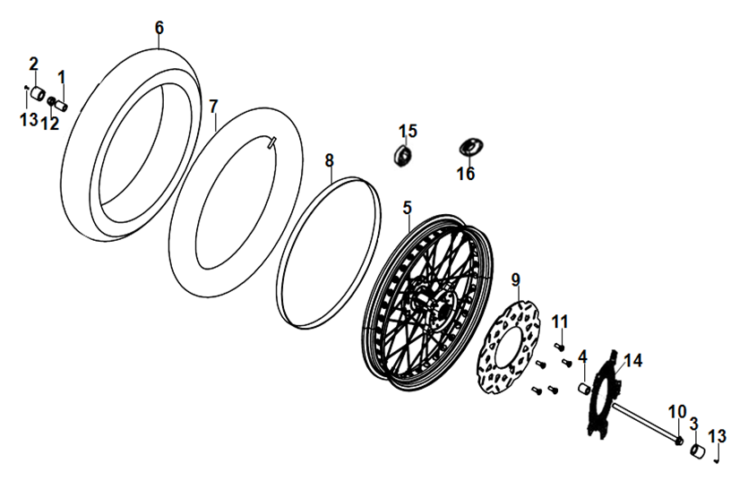 Front Brake Disc Front Wheel