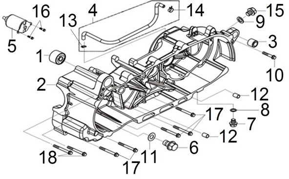 Left Crank Case