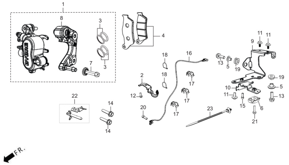 F4A - Front Brake Caliper