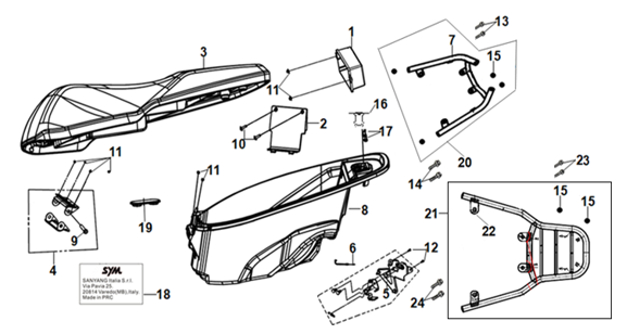 F11 SEAT & REAR GRIP