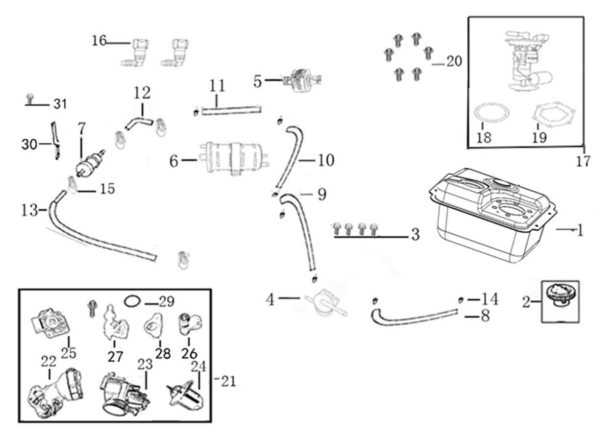 F10 = FUEL UNIT ASSY