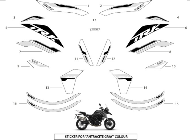 T042 STICKERS FOR GREY MODEL