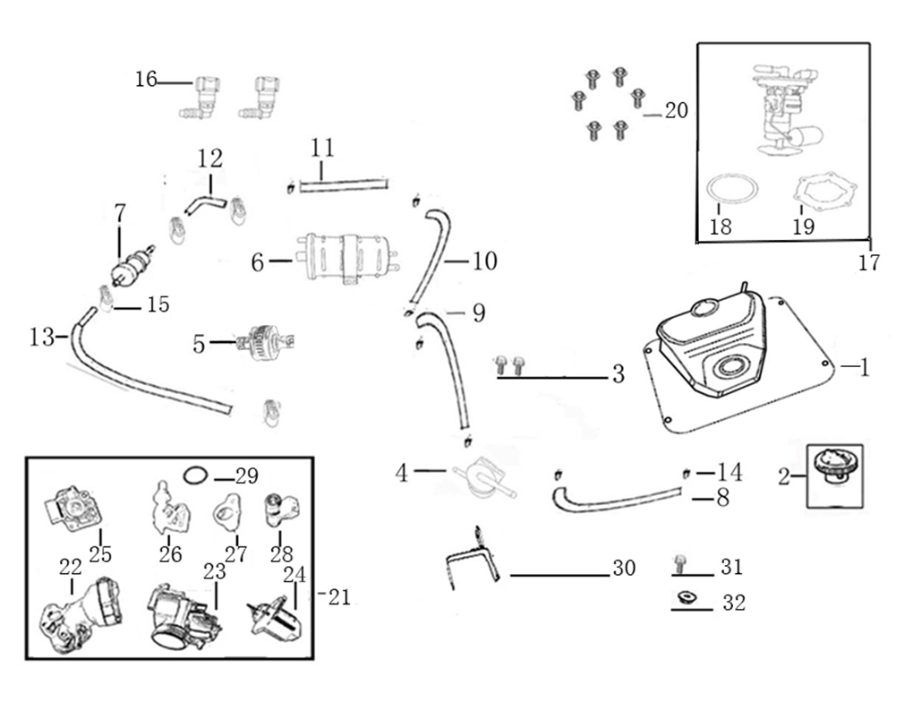 F10 = FUEL UNIT ASSY
