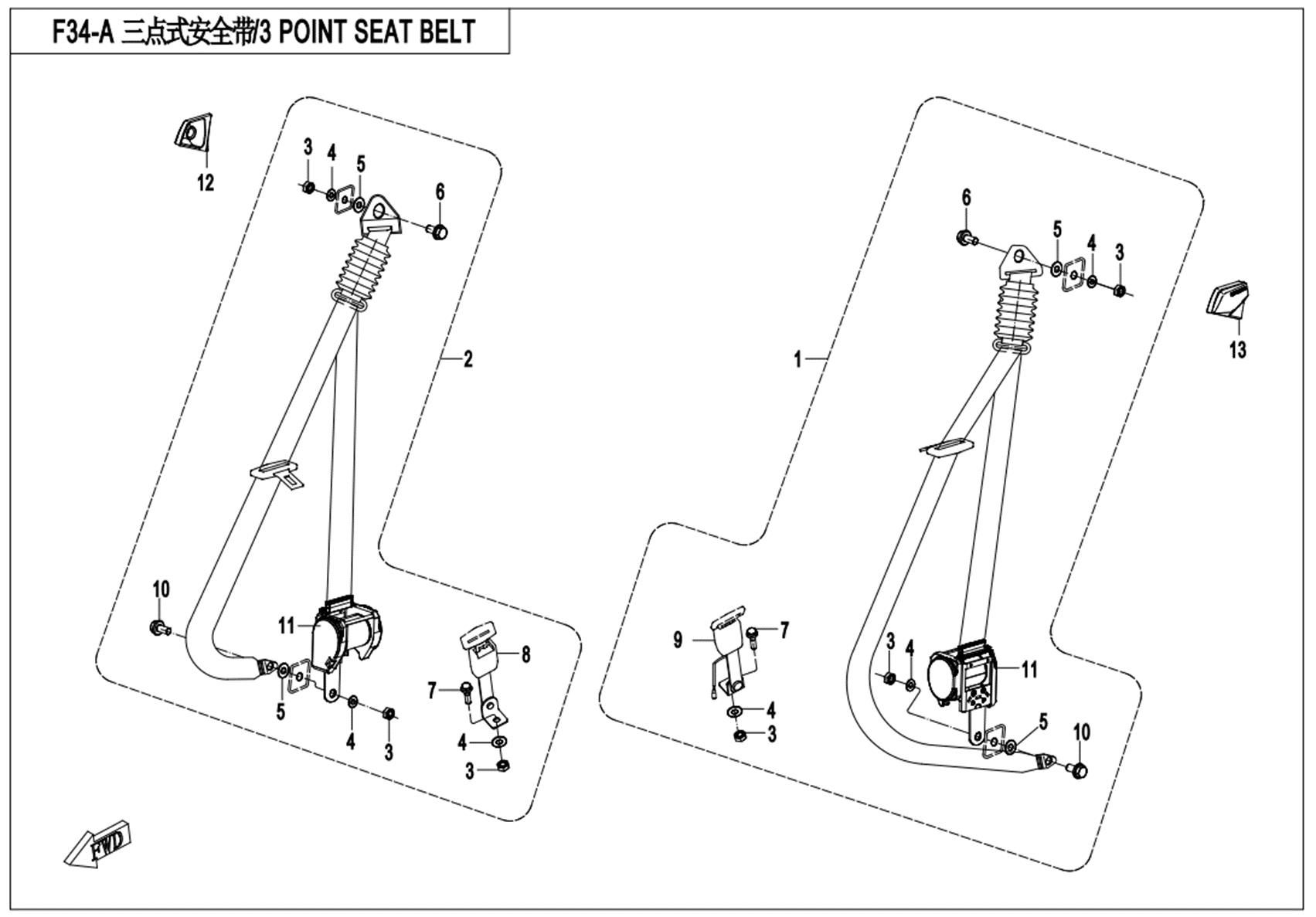3-POINT SEAT BELT