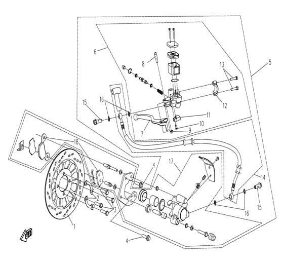 FRONT BRAKE SYSTEM