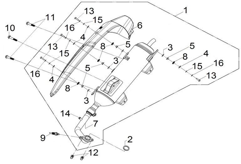 EXHAUST MUFFLER