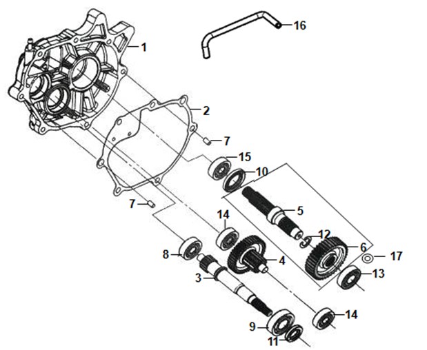 MISSION CASE + DRIVE SHAFT