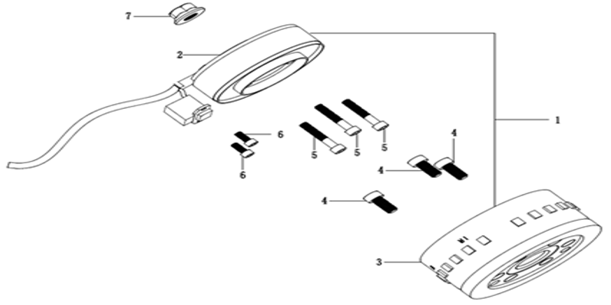 2025–2026 V-Cruise 125 E5+ (2025 – 2026) E15 - GENERATOR exploded diagram