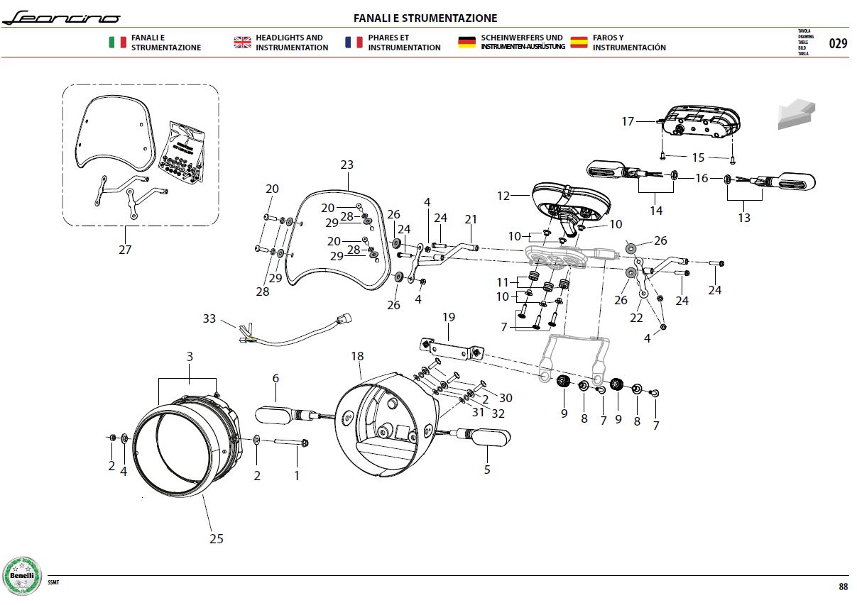 Headlight And Speedometer