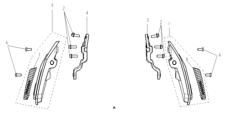 F21 LEFT AND RIGHT PEDAL & SUPPORT PLATE