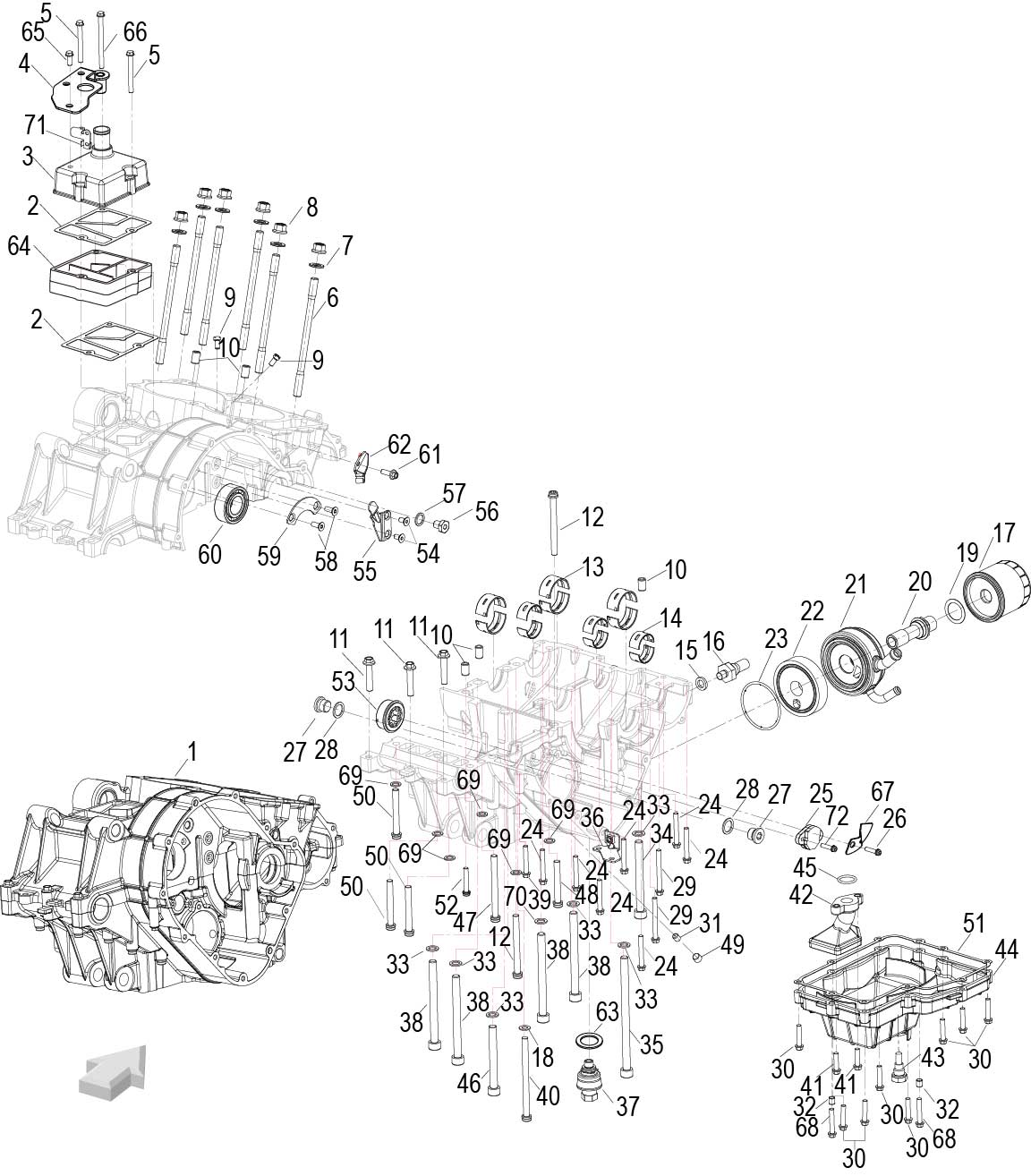 CRANKCASE ASSY