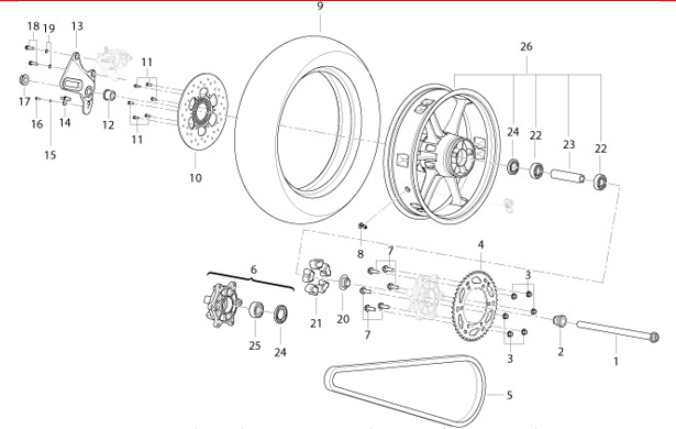 T017 REAR WHEEL