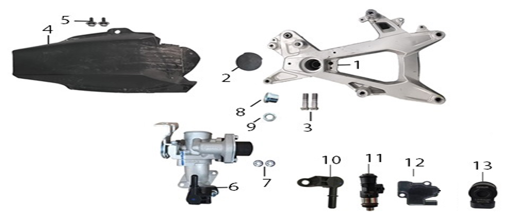 F14 - Throttle & Rear Swingarm