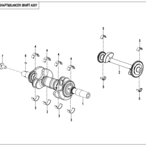 CRANK SHAFT & BALANCE SHAFT