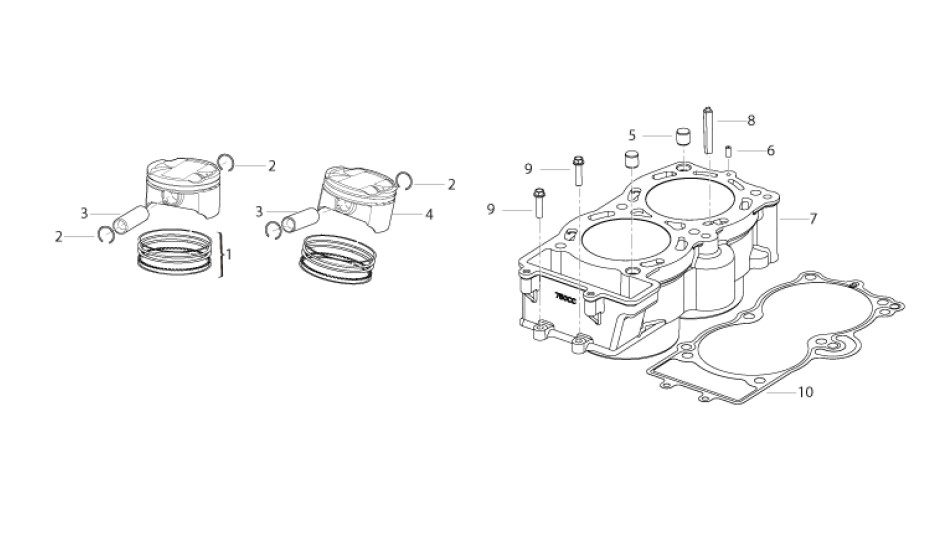 Cylinder And Pistons