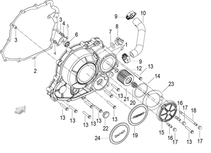 E08 - RIGHT COVER ASSY