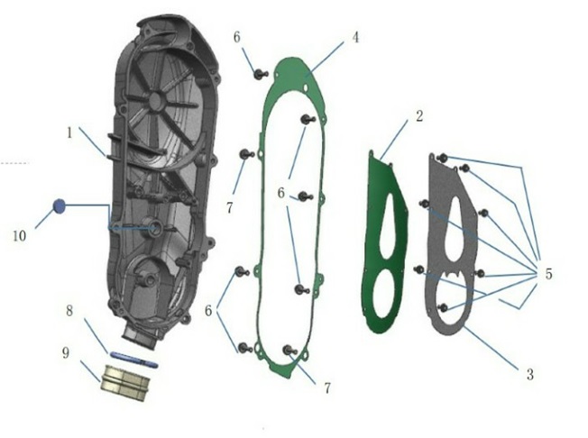 Left Crank Case Cover