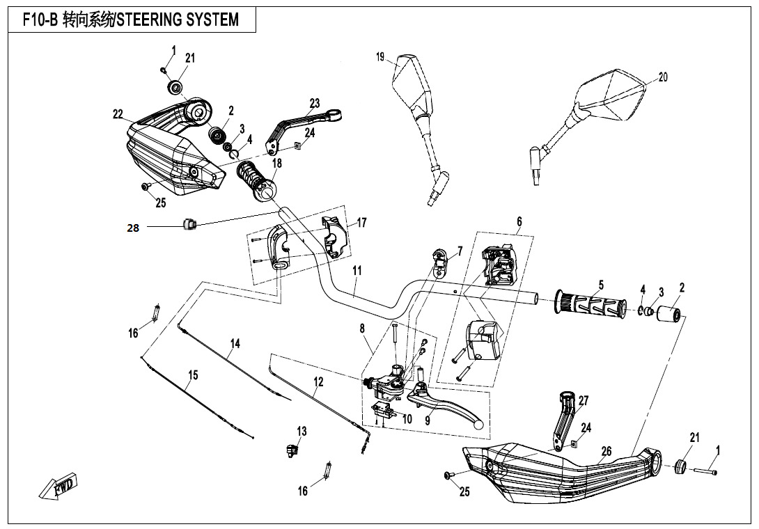 STEERING SYSTEM(HAND GUARD)