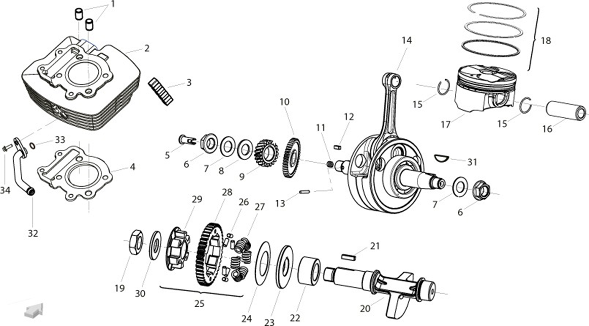Crankshaft & Gear Assembly