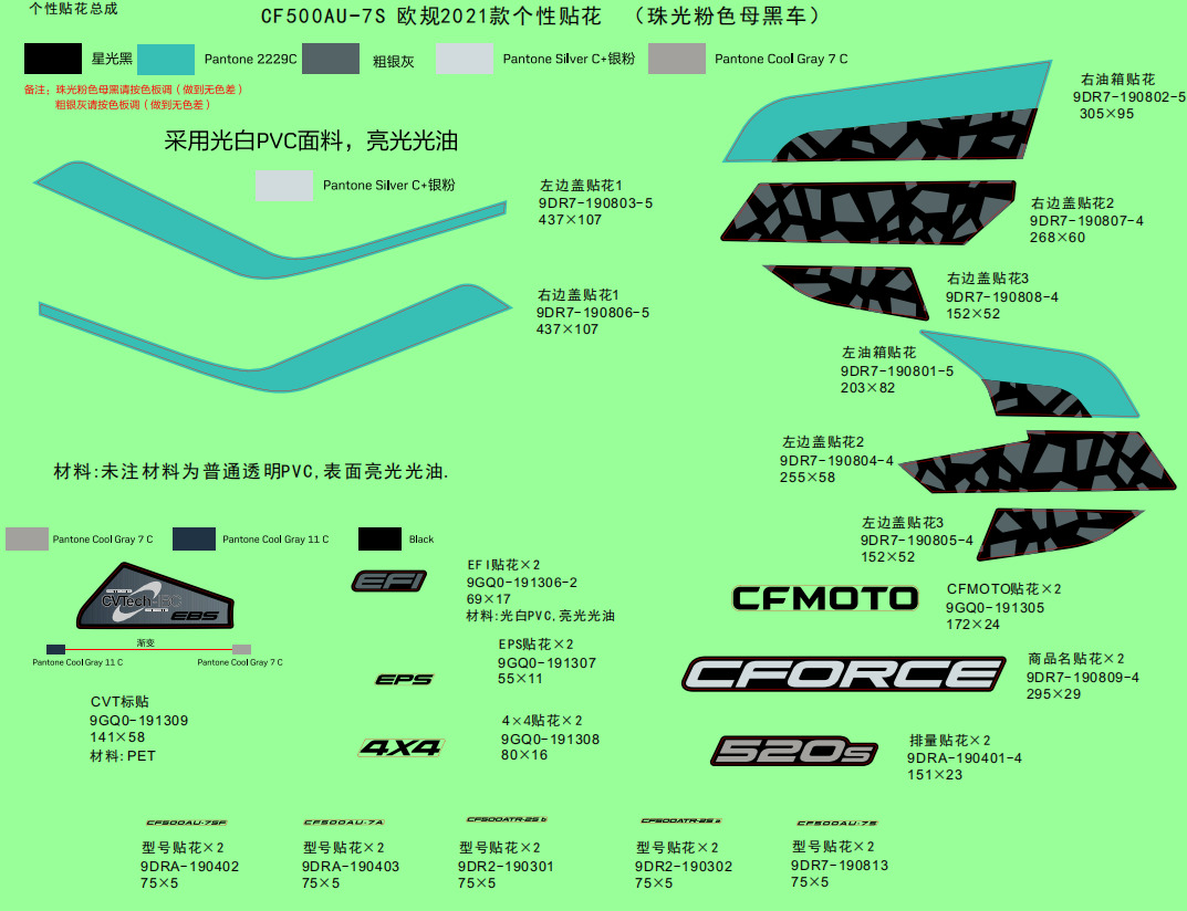 DECAL(INTERNATIONAL & 2021 INJECTED PEARL BLACK)