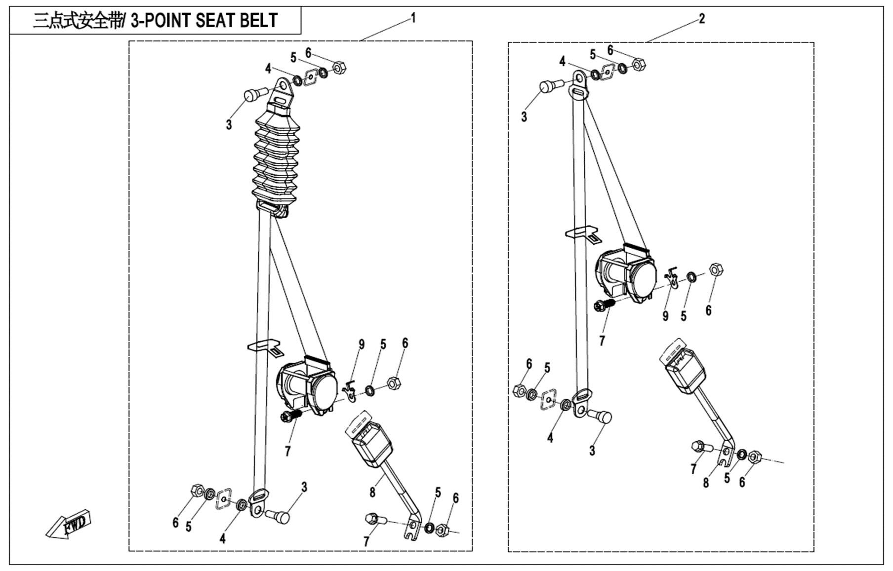 3-POINT SEAT BELT