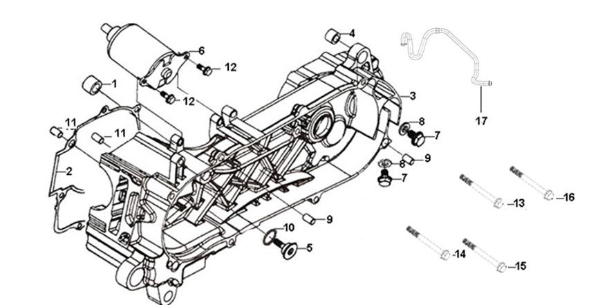 CRANK CASE COMP START MOTOR ASSY