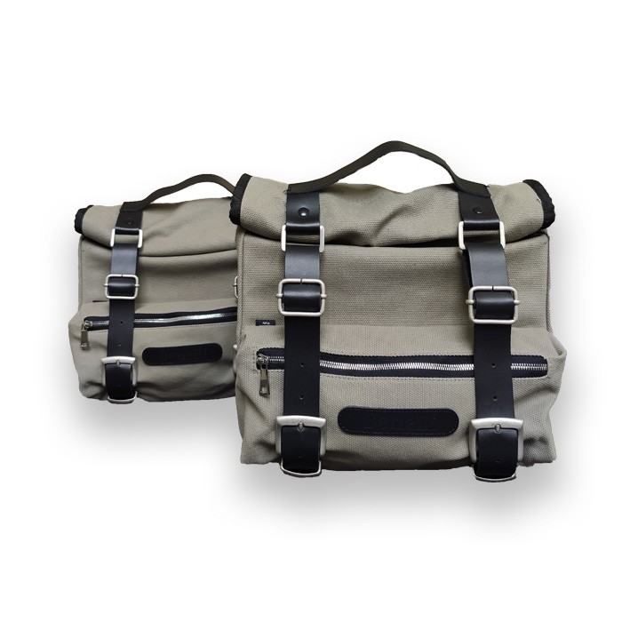 Canvas side bags Benelli - Gray
