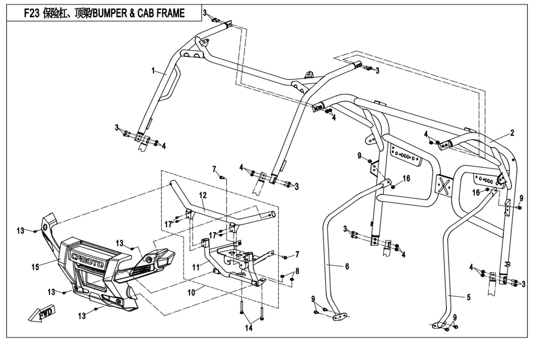 BUMPER & CAB FRAME