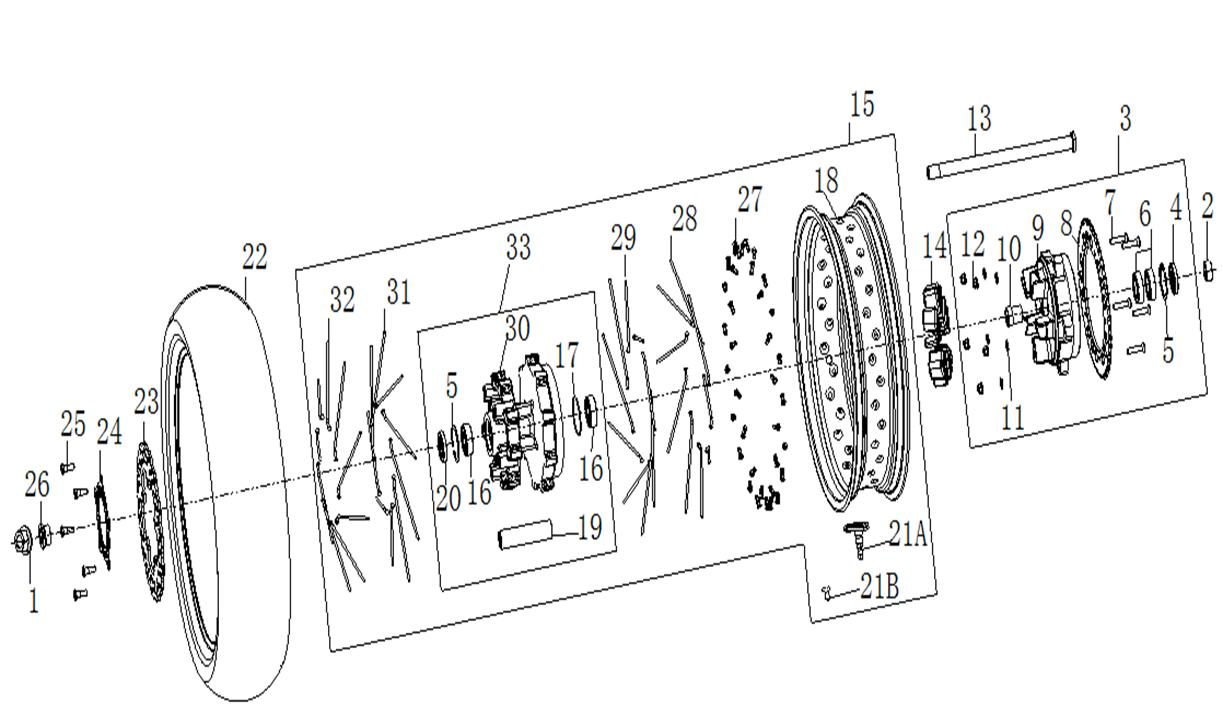 Rear Wheel Assy