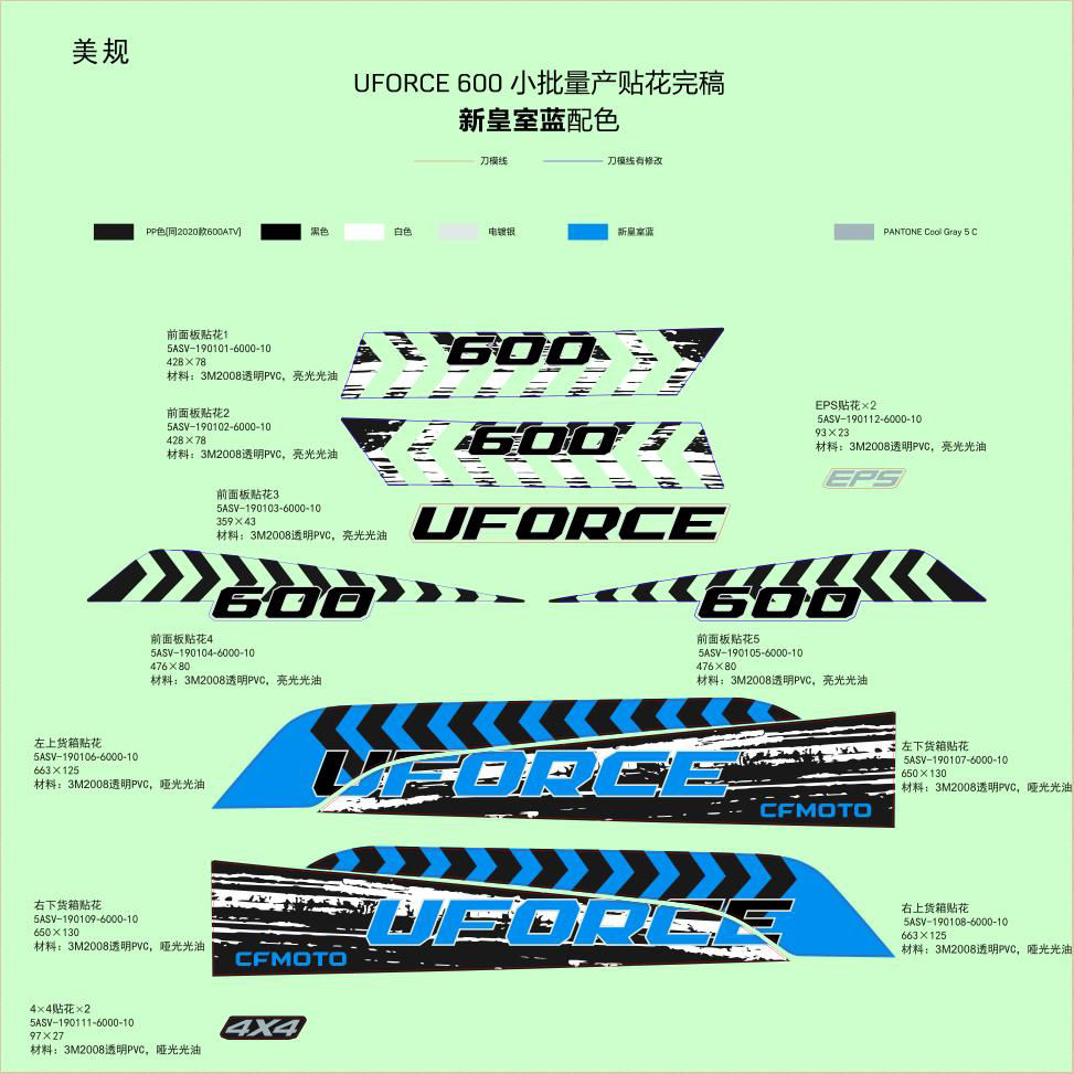DECAL KITS (NEW ROYAL BLUE)