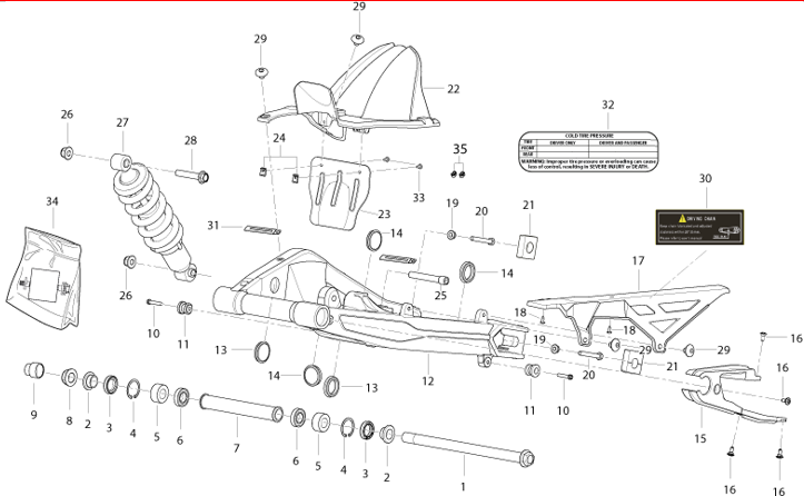 T021 SWINGARM