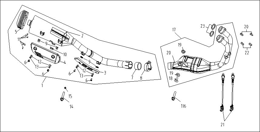 Muffler Exhaust Assembly