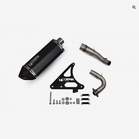 Scorpion Royal Alloy Gt/gp125 Ac Exhaust Black