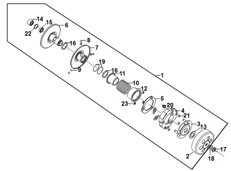 Driven Pulley Assy