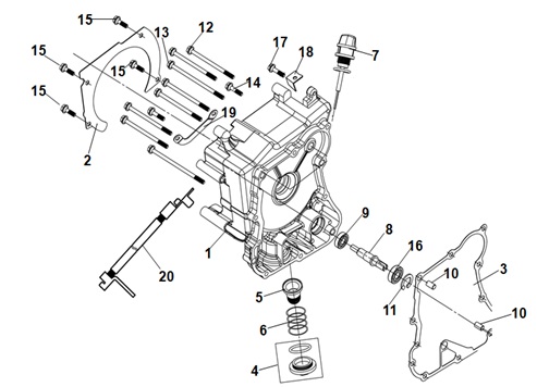 Right Crank Case Cover