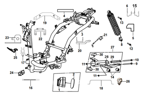 F19 FRAME BODY & ENGINE HANGER