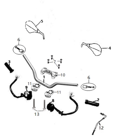 Switch Lever, Handlebar